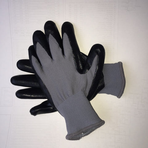 Glove with rubberdip